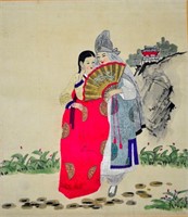 Antique Korean Embroidery of Picture
