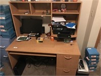 Computer Desk, Computer & Contents