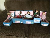 Five Boxed Alexander Dolls