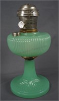 Aladdin Moonstone Green Jadeite Oil Lamp
