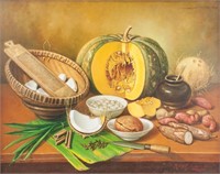 RAGIL Still Life Painting Oil on Canvas Dated 1998