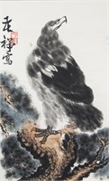 LI KUCHAN Chinese 1899-1983 Watercolour Scroll