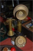 Brass candlestick phone