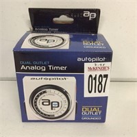 DUAL OUTLET ANALOG TIMER