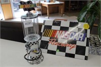 NASCAR Collectible Metal Sign & Gas Pump