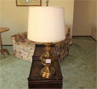 Decorative Lamp with Gold Bubble Glass
