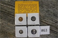 Set of 4 Proof Coins
