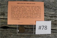 1909 First Year Issue Lincoln Cent