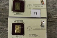 2 Collector 24K Overlay Stamps & First Day Issue