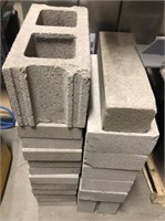 Gray Concrete Patio Stone & Cinder Block