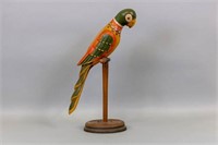 Peter Storm Hand Carved & Painted Parrot,