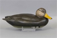 Lawrence Appleton Black Duck Decoy, Guliford, CT,