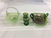 Lot of 4 Glassware Pieces Including