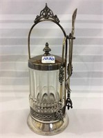 Silver Plate Pickle Caster