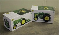 (2) Ertl John Deere Collectors Center Toy Tractors