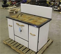 Wood Burning Cook Stove, Approx 43"x36"x26"