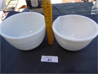 Vintage White Mixing bowls
