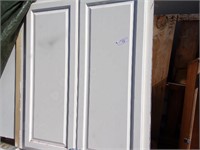 2 Door White Cabinet/w side