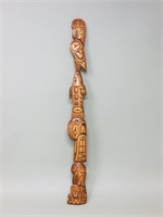 Carving, totem pole, food chain, R. Krainchuk