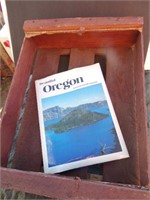 Wood Crate & Hard Back Book of Oregon