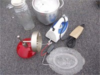 Various Items-Iron, Ice Bucket & More
