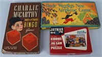 UNCLE WIGGLY, CHARLIE McCARTHY, & MORE GAMES