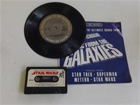 Vintage Star Wars Record and Cassette Lot