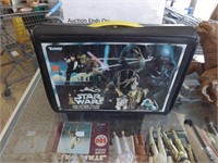Vintage Mini Action Figure Star Wars Case & Figurs