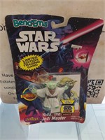 Vintage Star Wars Yoda Bend Em Figure on Card