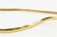 10K Gold Omega Necklace