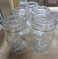 5 Pcs Breakaway Glass Atlas Mason Jars