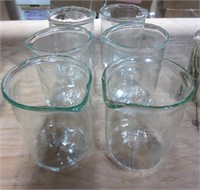 6 Pcs Breakaway Glass Lab Beakers