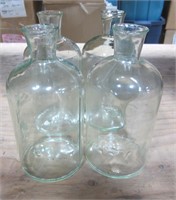 4 Pcs Breakaway Glass Bottles