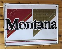 Vintage Metal Montana Sign