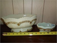 2 Custard Glass Bowls