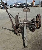 Horse drawn sickle mower--vintage