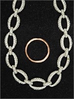 $100 High Fashion CZ Necklace and Ring (Min.