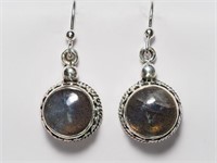 $160, Sterling Silver Labradorite Earrings (Min.