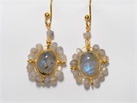 $200, Gold-Plated Sterling Silver Moonstone