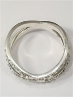 $100 Sterling Silver Cubic Zirconia Ring (App 4.1