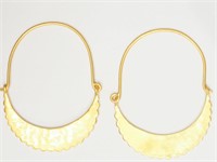 $160 Sterling Silver Gold Plated Earrings (App 6.