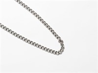 $100. S/Steel Men's Flat Chain Necklace