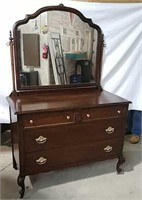 4 Drawer mirrored dresser