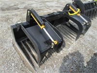 72" Heavy Duty Grapple for Skid Steer, Some Damage