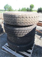 (4)Goodyear C286 ECD Mounted Tires 11:00R20