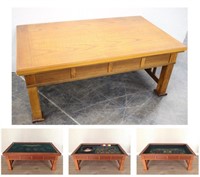 Mission Style 3 in 1 Casino Game Coffee Table