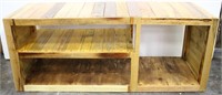 Handcrafted Rustic Wood Storage Bench