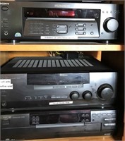 Sony Audio Amplifier, Kenwood Receiver