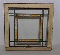 Leaded stained glass window