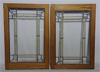 2 Leaded stained glass windows